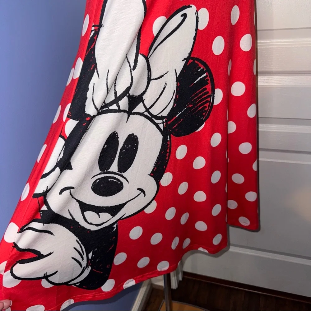 Disney Minnie Mouse Black and Red Polka Dot Dress size Large women - Picture 2 of 8